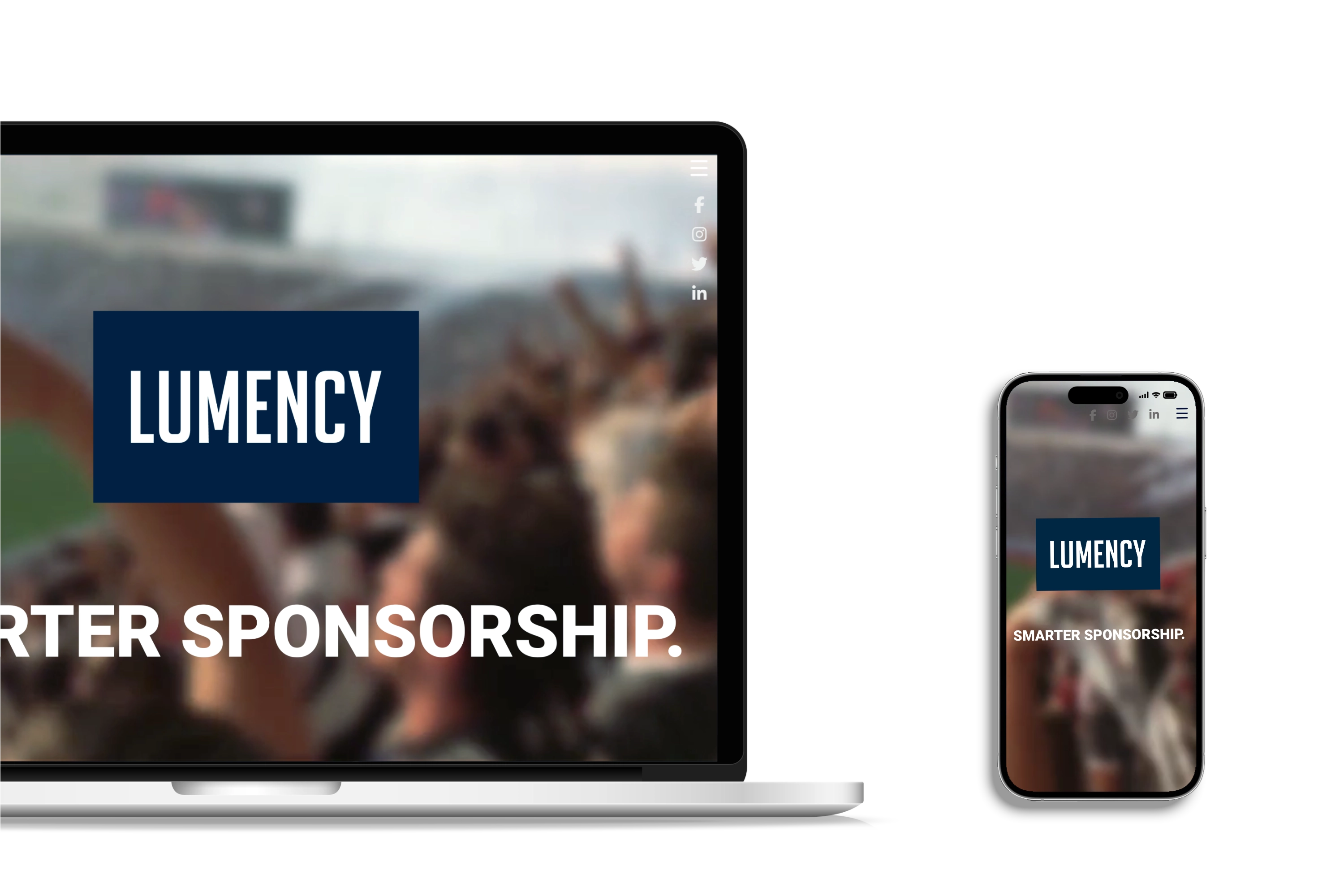 Lumency website viewed on a laptop and phone