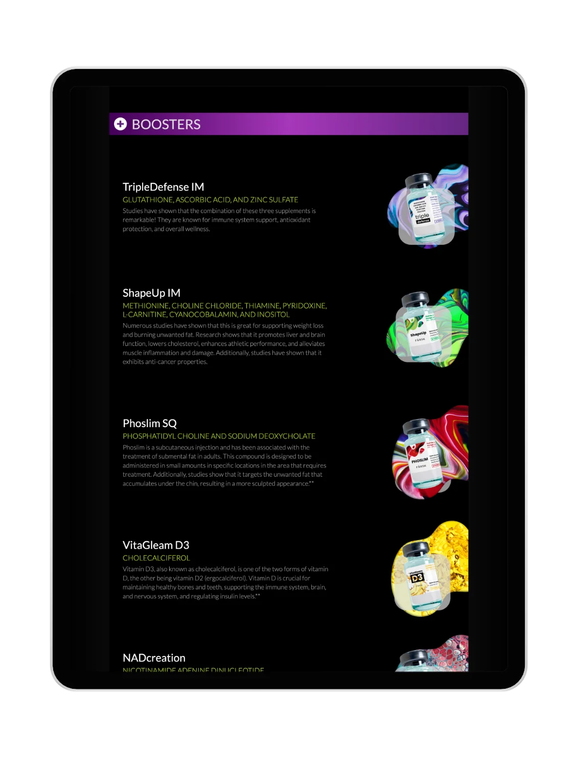 True Movment website viewed on a tablet